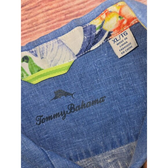 Tommy Bahama Mens Linen Shirt XL - Camp Collar - Picture 5 of 8